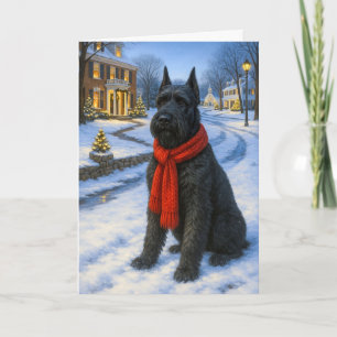 Tarjeta Festiva Giant Schnauzer Fiesta 