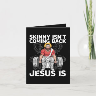 Tarjeta Festiva Gimnasio de Entrenamiento de Jesús Flaco No Vuelve