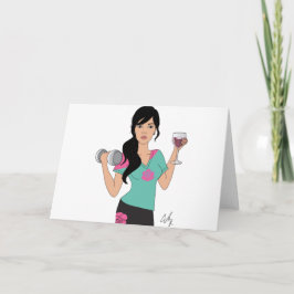 Tarjeta Festiva Gimnasio y el Wino