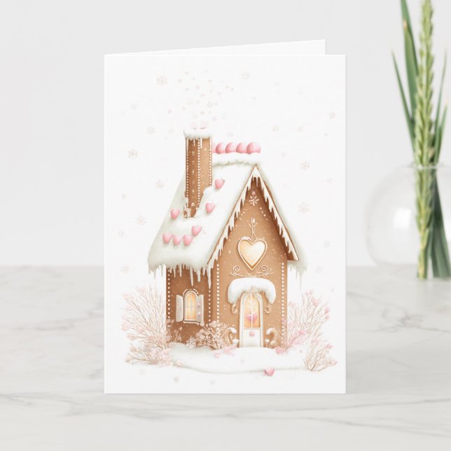 Tarjeta Festiva Gingerbread Christmas (Anverso)
