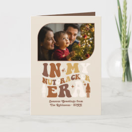 Tarjeta Festiva Gingerbread Dance Fun Retro Christmas Photos