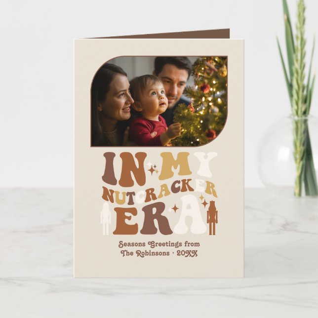 Tarjeta Festiva Gingerbread Dance Fun Retro Christmas Photos (Anverso)