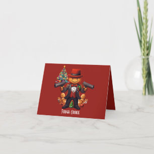 Tarjeta Festiva Gingerbread Gangster