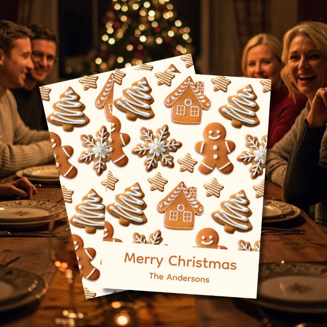 Tarjeta Festiva Gingerbread Holiday Card (Subido por el creador)