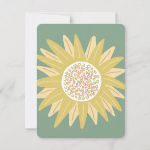 Tarjeta Festiva Girasol Gigante