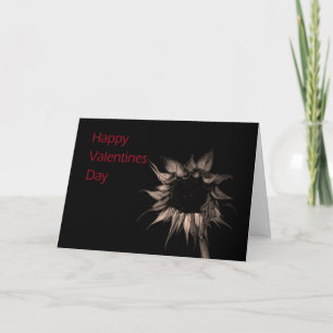Tarjeta Festiva Girasol Hermoso Único Genial Día de San Valentín