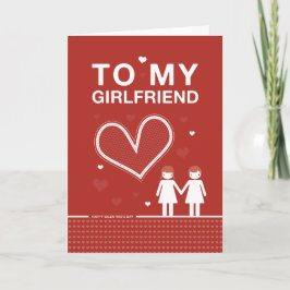 Tarjeta Festiva Girlfriend El día de San Valentín Card