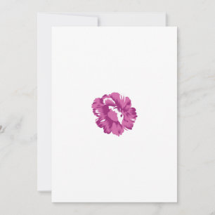 Tarjeta Festiva Girly, Magenta Pálido, Salud Real