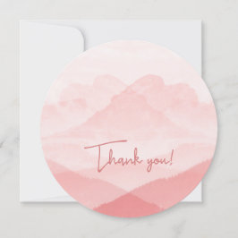 Tarjeta Festiva Girly Pink Gracias