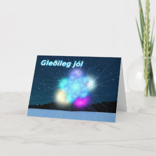 Tarjeta Festiva Gleðileg jól - Jack Frost