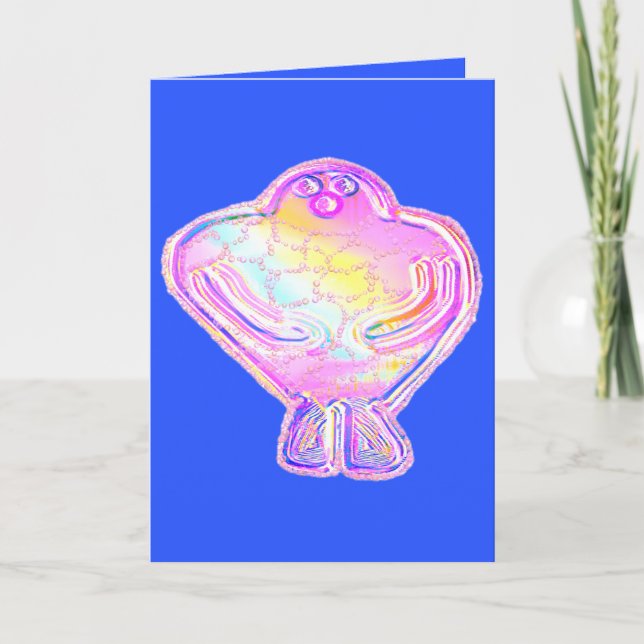 Tarjeta Festiva Glick the Golem blank card (Anverso)