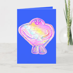 Tarjeta Festiva Glick the Golem blank card