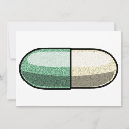 Tarjeta Festiva Glitter Fluoxetine