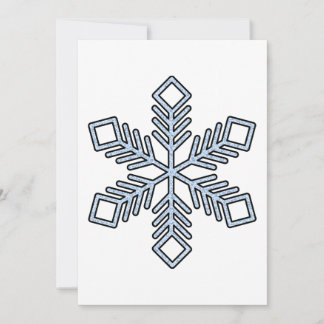 Tarjeta Festiva Glitter Snowflake - Baby Blue Branches