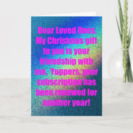 Tarjeta Festiva Glittery Rainbow Snarky Christmas Card