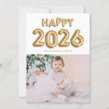 Globos de Mylar con Hoja de Oro 2026 Año Nuevo Fot