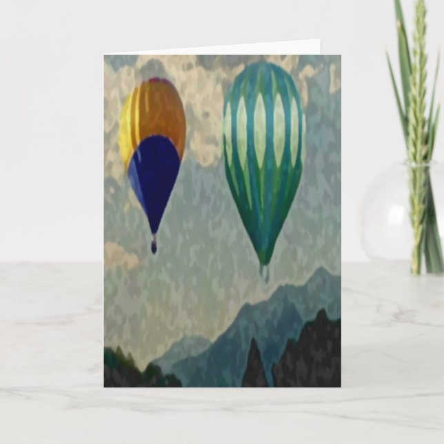 Tarjeta Festiva Globos de Utah (Anverso)