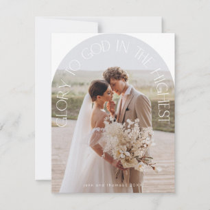 Tarjeta Festiva Gloria a Dios Navidades modernos de la tipografía 