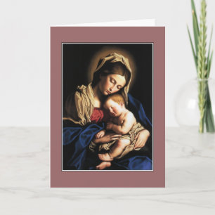 Tarjeta Festiva Gloria A Jesús Y María