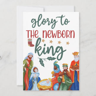 Tarjeta Festiva Gloria al rey