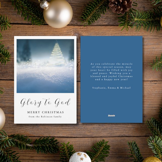 Tarjeta Festiva Gloria de los navidades a Dios Cristiano (Subido por el creador)