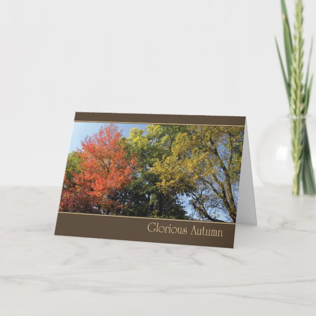 Tarjeta Festiva Glorioso otoño (Anverso)