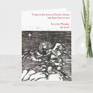Tarjeta Festiva "Glory To God" Christmas Card