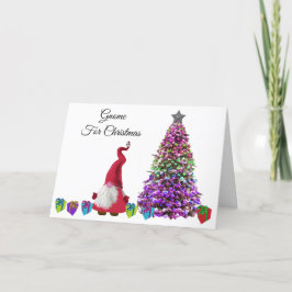 Tarjeta Festiva Gnoel the Scandi Gnome - Gnome para Navidades