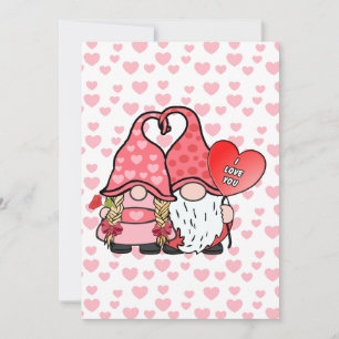Tarjeta Festiva Gnome Couple