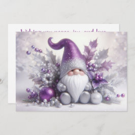 Tarjeta Festiva Gnome de los Navidades pequeños