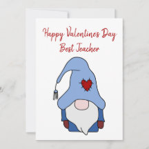 Gnome Feliz Día de San Valentín mejor profesor