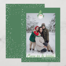 Gnome lindo para la foto de la familia Holidays