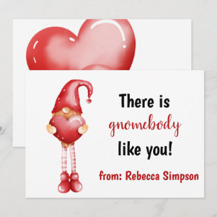 Tarjeta Festiva Gnomebody como tú adoras San Valentín de amor