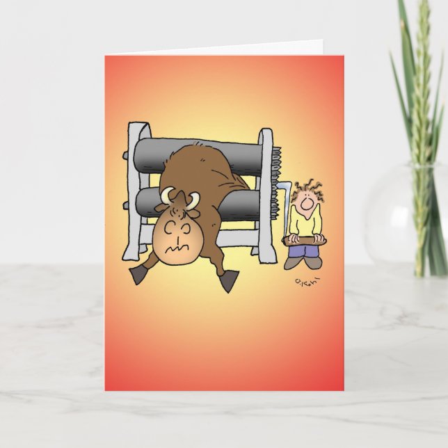 Tarjeta Festiva Gnu (Anverso)