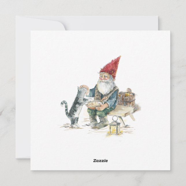 Tarjeta Festiva God Jul (Reverso)