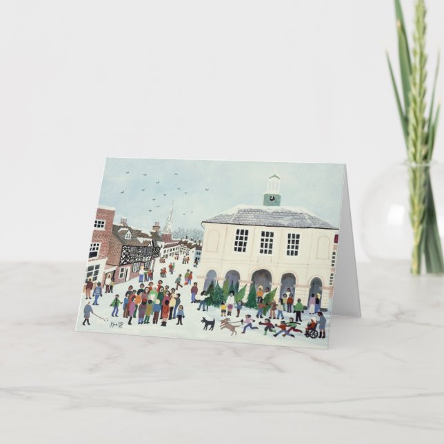 Tarjeta Festiva Godalming Surrey (Anverso)