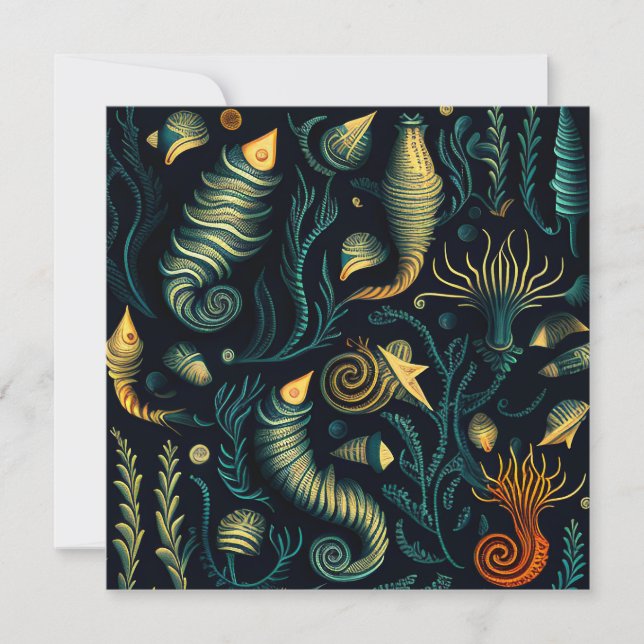 Tarjeta Festiva Golden Reefs (Anverso)