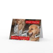 Golden Retriever Define Navidades traviesos
