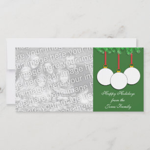 Tarjeta Festiva Golf Christmas Photo Card