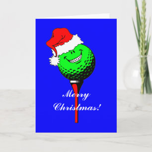 Tarjeta Festiva golf de navidades