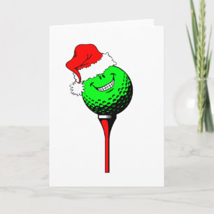 Tarjeta Festiva golf de navidades