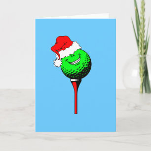 Tarjeta Festiva golf de navidades