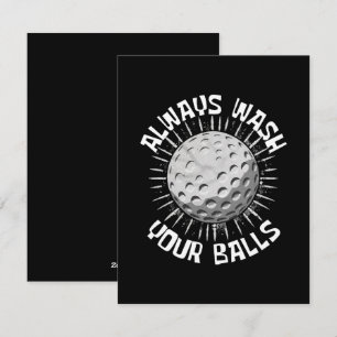 Tarjeta Festiva Golf divertido