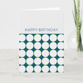 Tarjeta Festiva Golfing Happy Birthday Add Own Message Modern Golf