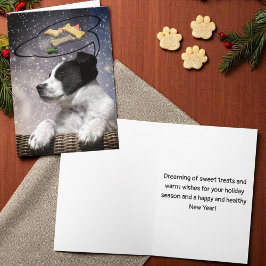 Tarjeta Festiva Golosinas para perros personalizadas de cachorro n