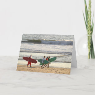 Tarjeta Festiva ¡Golpes de Santa… "que resbalan abajo de las