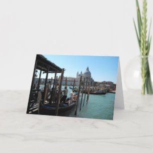 Tarjeta Festiva Góndolas en Venecia, Italia