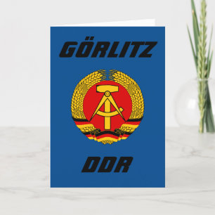 Tarjeta Festiva Gorlitz, DDR de la República Democrática Alemana.