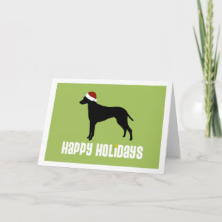 Tarjeta Festiva Gorra de Rhodesian Ridgeback Santa