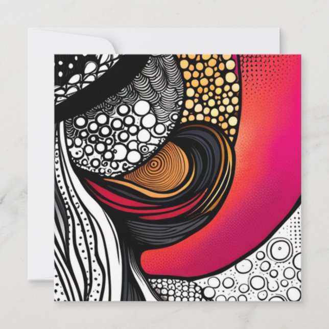 Tarjeta Festiva Gorras fuera (Anverso)